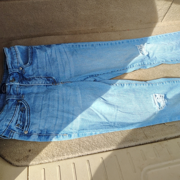 Light Blue Flare Jeans - Picture 3 of 4